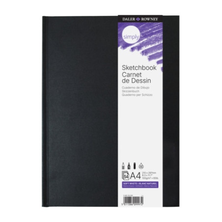 LYRA DAL Simply Hardcover Skizzenbuch A4 – 54 Blätter, 100g Papier. EAN: 5011386099972.