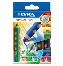 LYRA Groove Triple 1 K06 – Dreifarbminenstift mit Ergonomie für Kinder