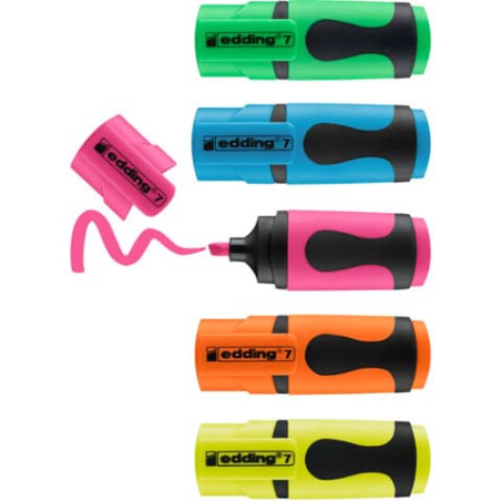 edding Mini Textmarker 4+1 neon