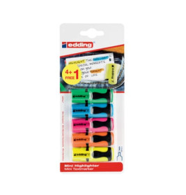 edding Mini Textmarker 4+1 neon