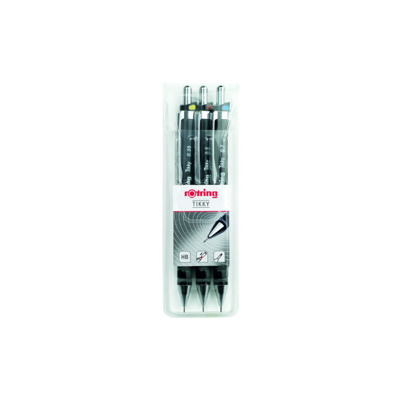 WEDO® Feinminenstifte 3er Set | Präzises Schreiben, Zeichnen & Skizzieren | Ergonomisch & Nachfüllbar