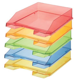 Briefablage Klassik A4/C4 transparent rot