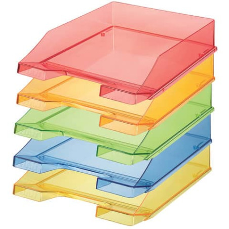 Briefablage Klassik A4/C4 transparent rot