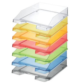 Briefablage Klassik A4/C4 transparent rot