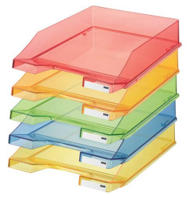 Briefablage Klassik A4/C4 transparent rot