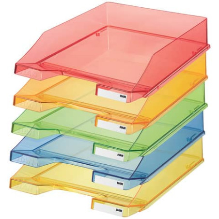 Briefablage Klassik A4/C4 transparent rot