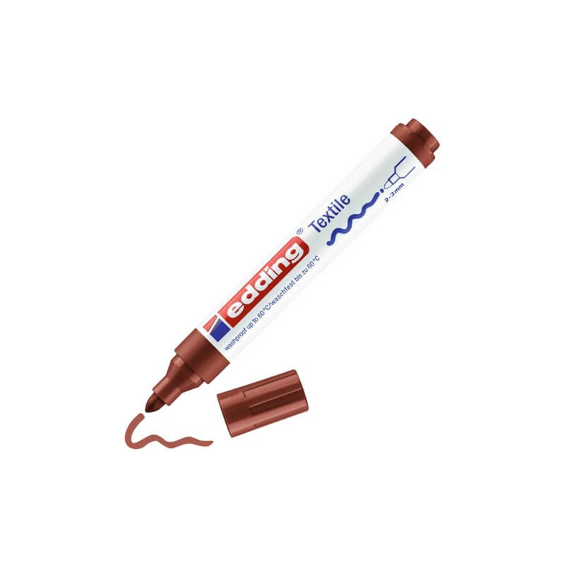 edding e-4500 CR Textilmarker braun