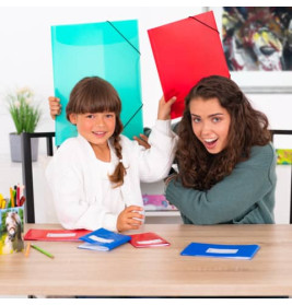 Gummizugmappe A3 PP Türkis Transluzent - Herma