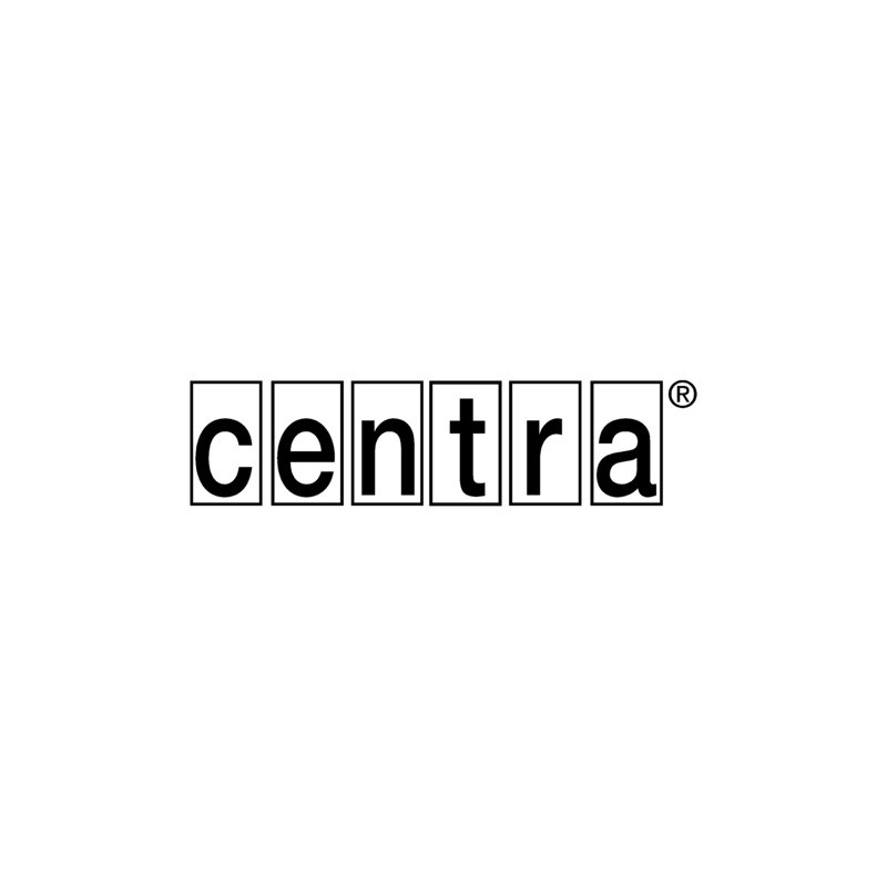 Das Wort "centra" in schwarzen Kleinbuchstaben, einzeln umrandet, mit eingetragenem Markenzeichen.