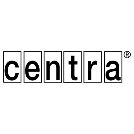 Das Wort "centra" in schwarzen Kleinbuchstaben, einzeln umrandet, mit eingetragenem Markenzeichen.