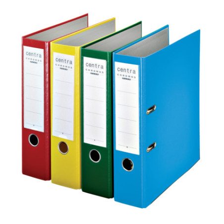 Plastik Ordner A4 8cm blau | Robuster Aktenordner | Hebelmechanik | Für Büro & Schule