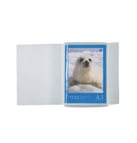 Gummizugmappe A3 PP transluzent weiss