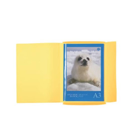 Gummizugmappe A3 PP transluzent gelb