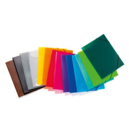 Gummizugmappe A3 PP transluzent rot