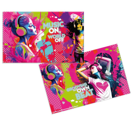 PBS Deutschland Nord Schreibunterlage Music Girl – Kreativer Schutz für musikalische Schreibtische