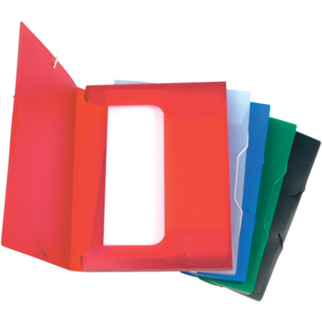 Heftbox A4 Q-CONNECT transluzent blau