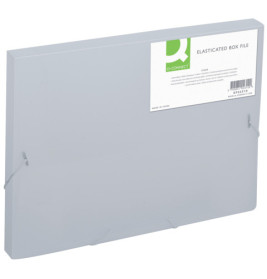 Heftbox A4 Q-CONNECT farblos transparent