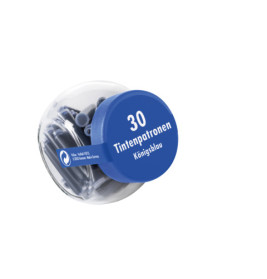 Tintenpatronen im Glas 30 Stück Königsblau Pelikan