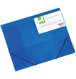 Gummizugmappe A4 transl-blau