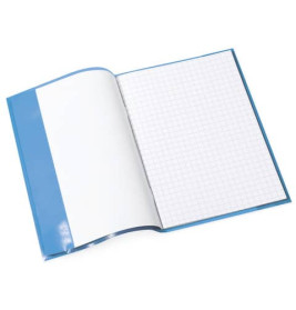 Heftschoner A5 dunkelblau transparent