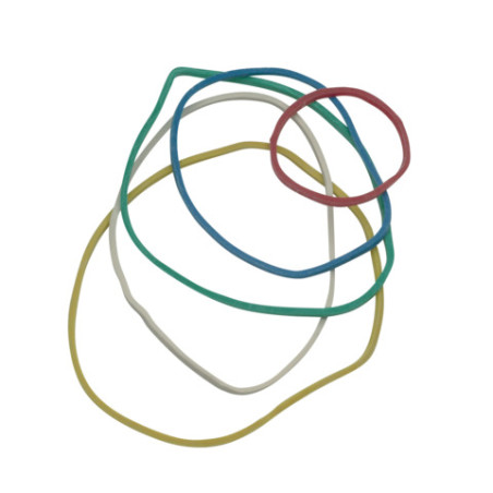 Gummiringe sort. 15 g, bunt