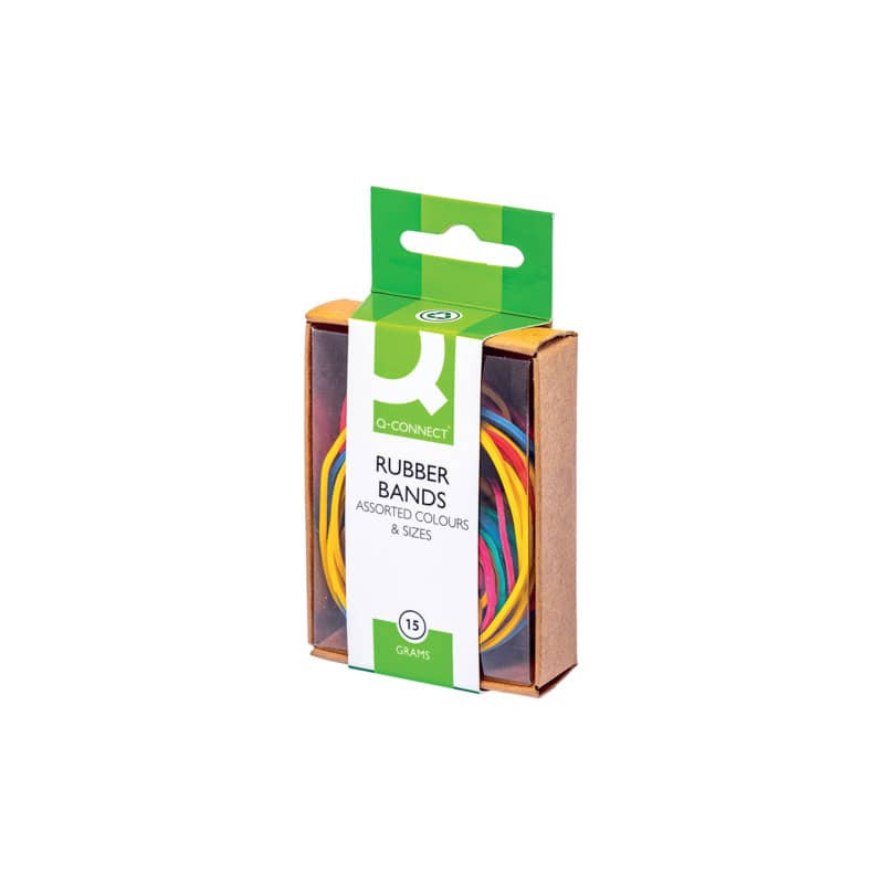 Gummiringe sort. 15 g, bunt