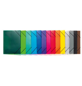 Gummizugmappe A3 PP transl. braun