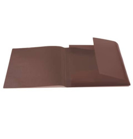 Gummizugmappe A3 PP transl. braun
