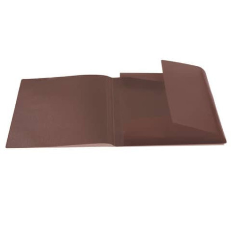Gummizugmappe A3 PP transl. braun