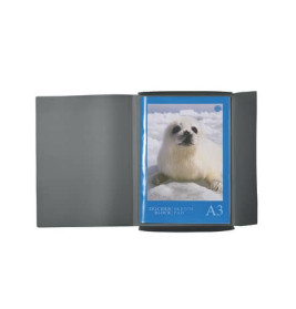 Gummizugmappe A3 PP schwarz