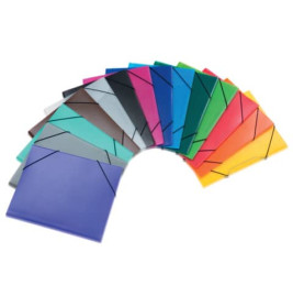 Gummizugmappe A3, PP transl. violett