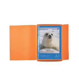 Gummizugmappe A3 PP transl. orange