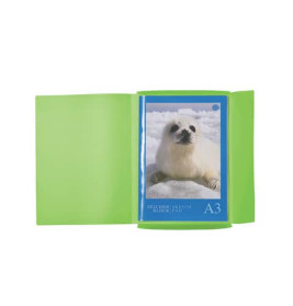 Gummizugmappe A3 PP transl. hellgrün