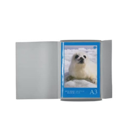 Gummizugmappe A3 PP transl. grau