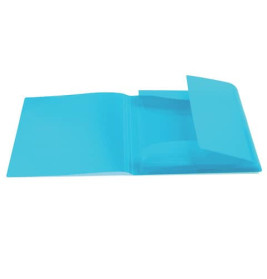 Gummizugmappe A3, PP, transl. hellblau