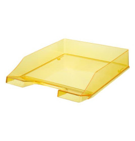 PBS Deutschland Nord Briefkorb C4 Transparent Gelb – Stapelbar & übersichtlich