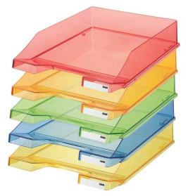 PBS Deutschland Nord Briefkorb C4 Transparent Gelb – Stapelbar & übersichtlich