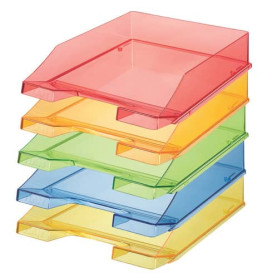 PBS Deutschland Nord Briefkorb C4 Transparent Gelb – Stapelbar & übersichtlich