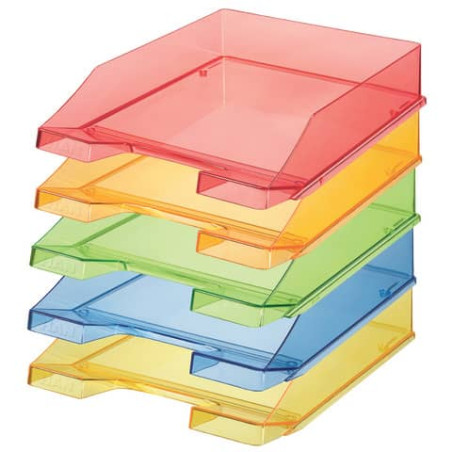 PBS Deutschland Nord Briefkorb C4 Transparent Gelb – Stapelbar & übersichtlich