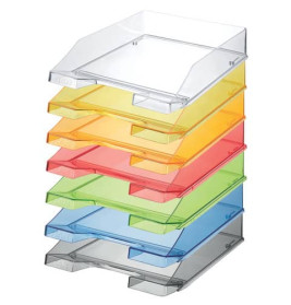 PBS Deutschland Nord Briefkorb C4 Transparent Gelb – Stapelbar & übersichtlich