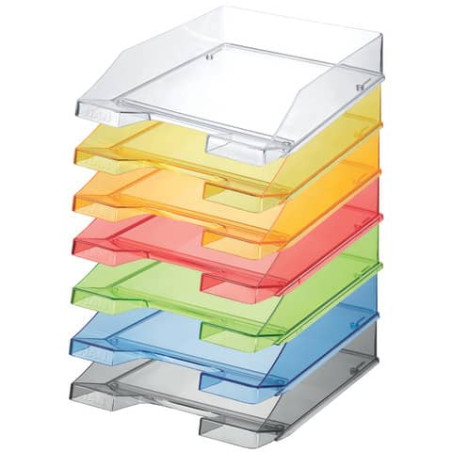 PBS Deutschland Nord Briefkorb C4 Transparent Gelb – Stapelbar & übersichtlich