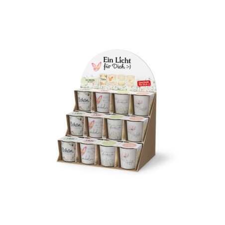 Teelichthalter Lovvely Greetin gs sortiert     FÜR DICH