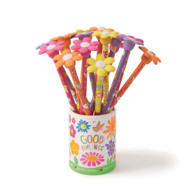 GFH BLEISTIFT & RADIERER BLUME 4-fach sortiert