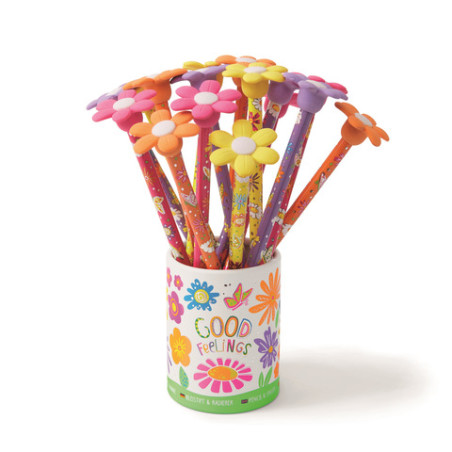 GFH BLEISTIFT & RADIERER BLUME 4-fach sortiert