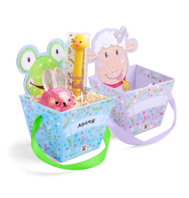 T&FS Geschenkkörbchen Glitzer 4-fach sortiert