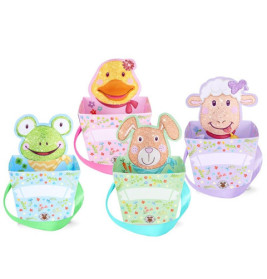 T&FS Geschenkkörbchen Glitzer 4-fach sortiert