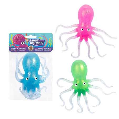 SO SQUEEZY-GLITZER OKTOPUS, 3-FACH SORTIERT