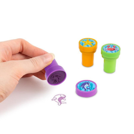 MEERESTIERE STEMPEL selbstfärbend sort.