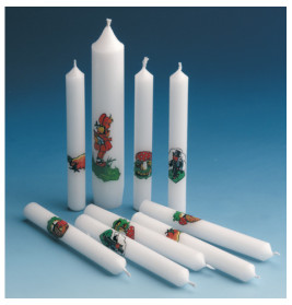 Geburtstagskerzen, 10 St. und 1 Lebenslicht