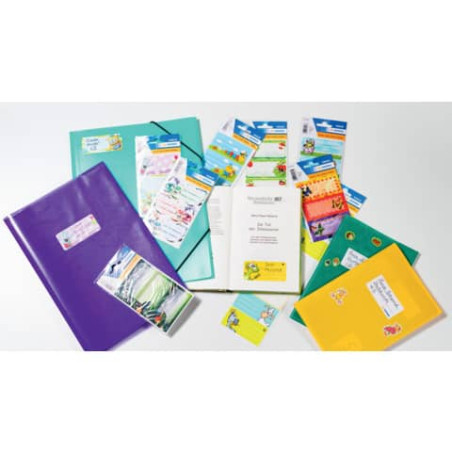 Buchschild Katzen 76x35 mm 6 St.